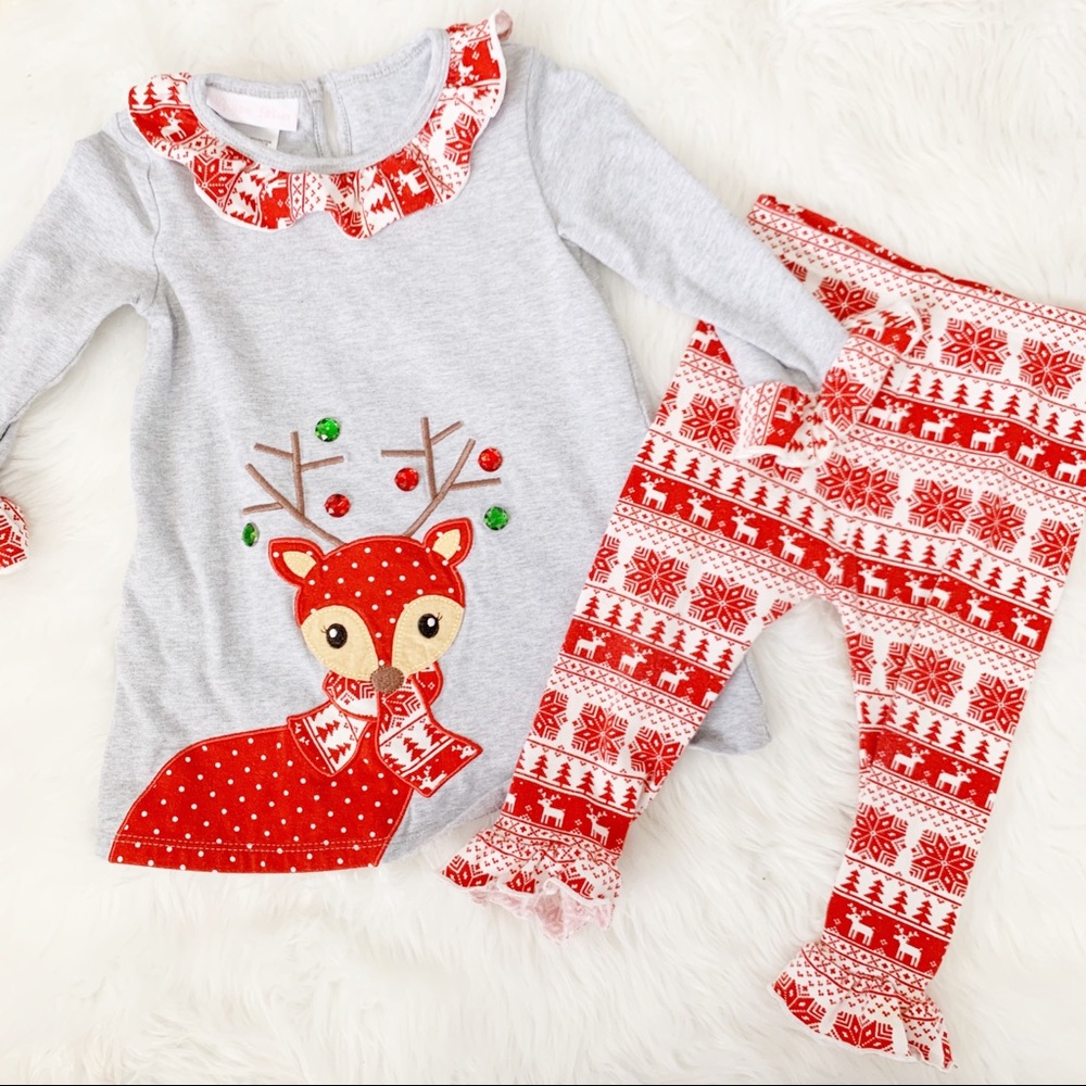 Bonnie Bay Reindeer Holiday Outfit